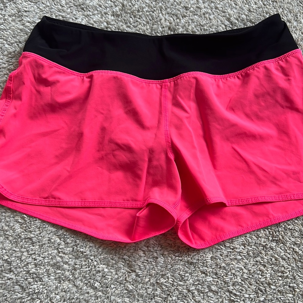 Ideology hot pink athletic shorts with zipper pocket & underwear